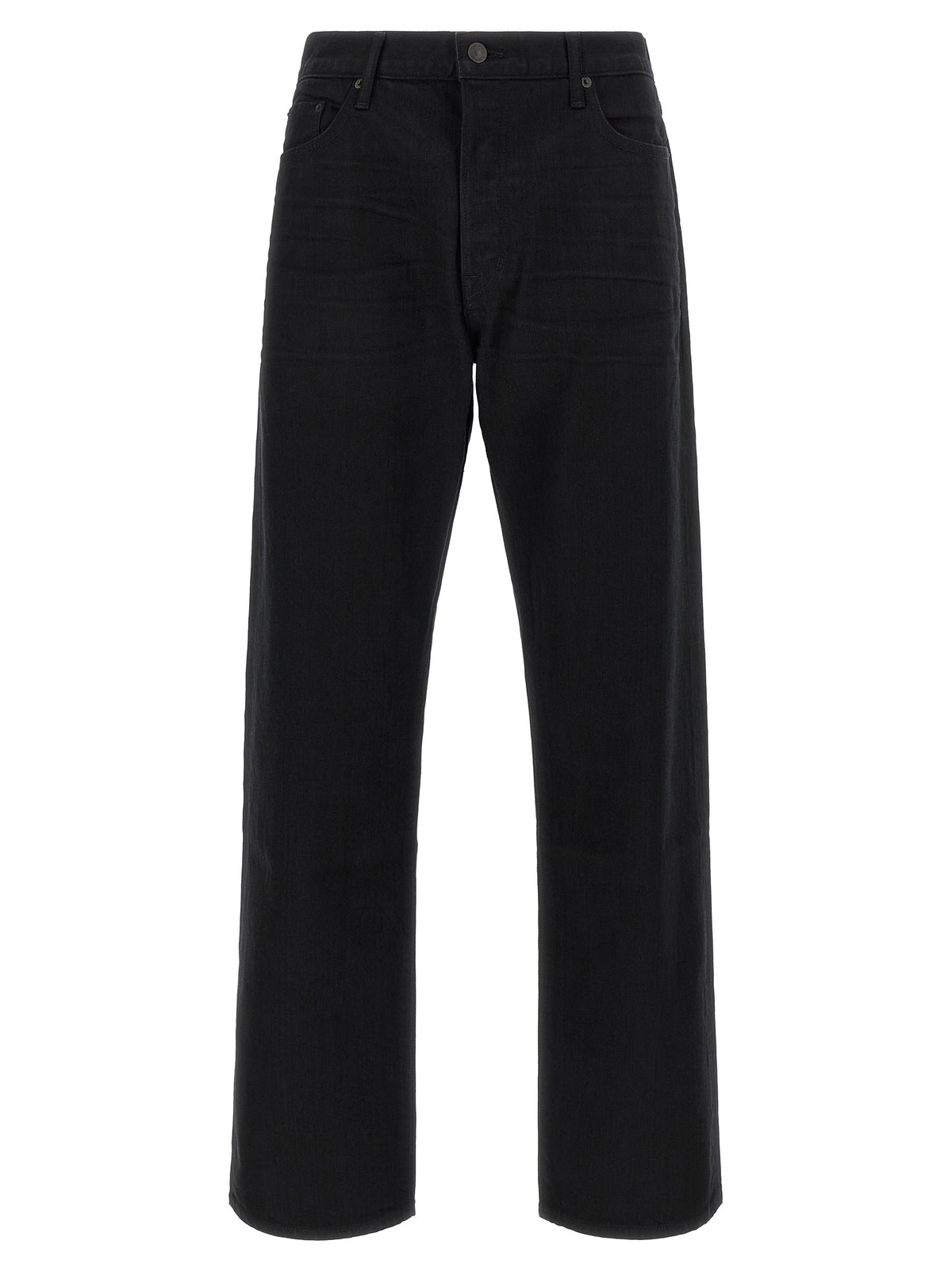 Tom Ford Black Cotton Straight-Leg Jeans