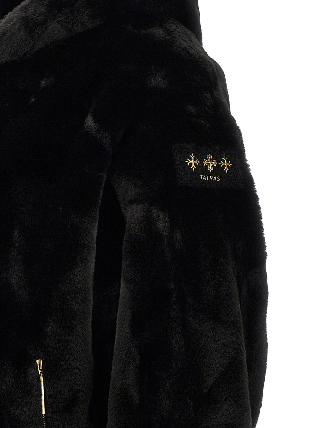 Tatras Black Polyester Full-Length Jacket