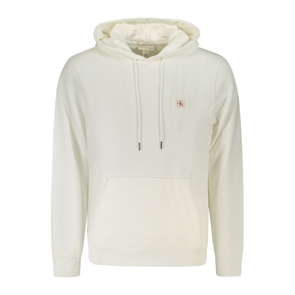 Calvin Klein Herren-Hoodie aus weißer Baumwolle