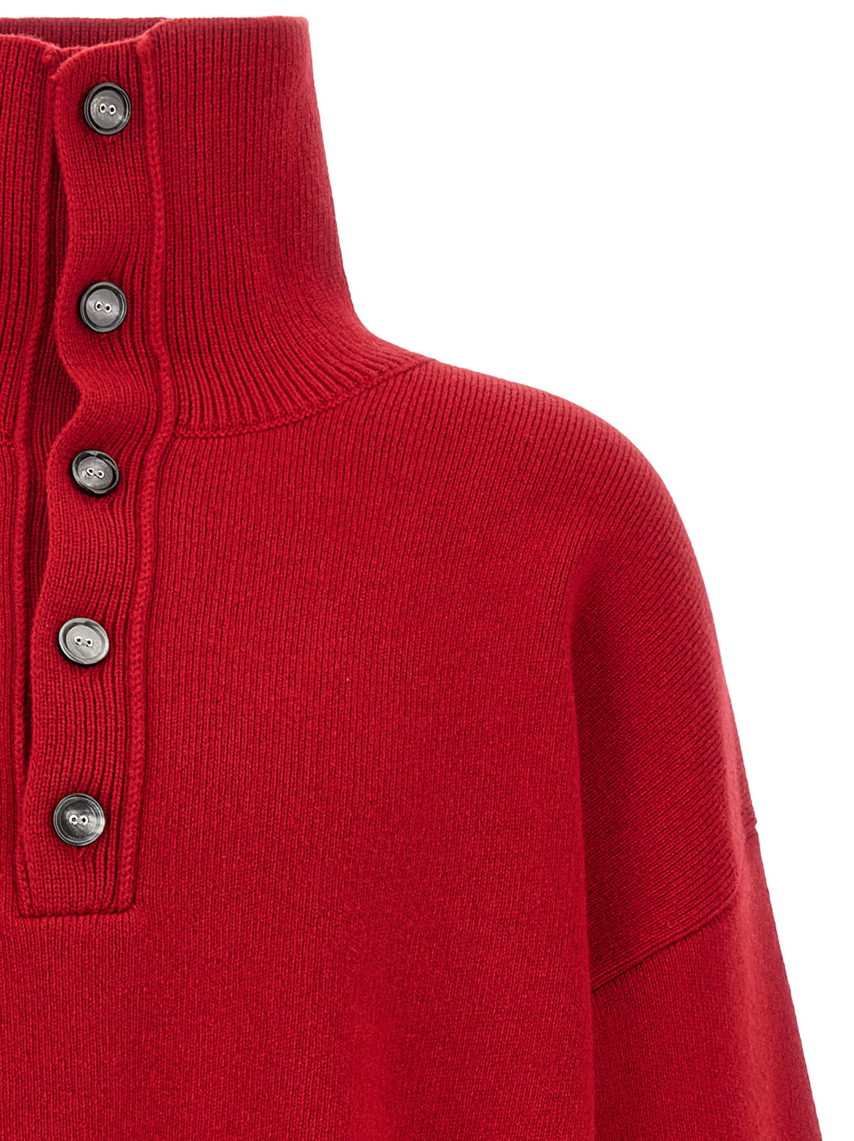 Ami Paris Red Wool Cardigan