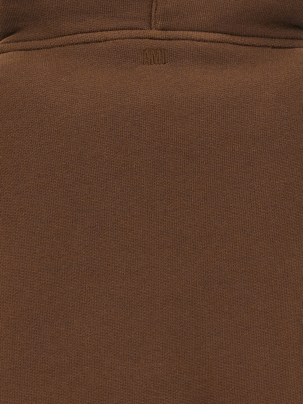 Ami Paris Brown Cotton Hoodie
