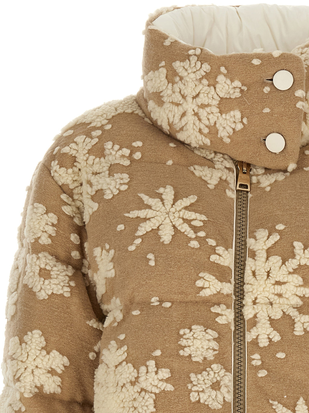 Herno Beige Polyester-Mantel in voller Länge