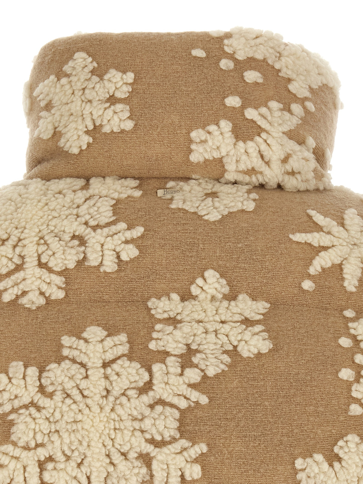 Herno Beige Polyester-Mantel in voller Länge