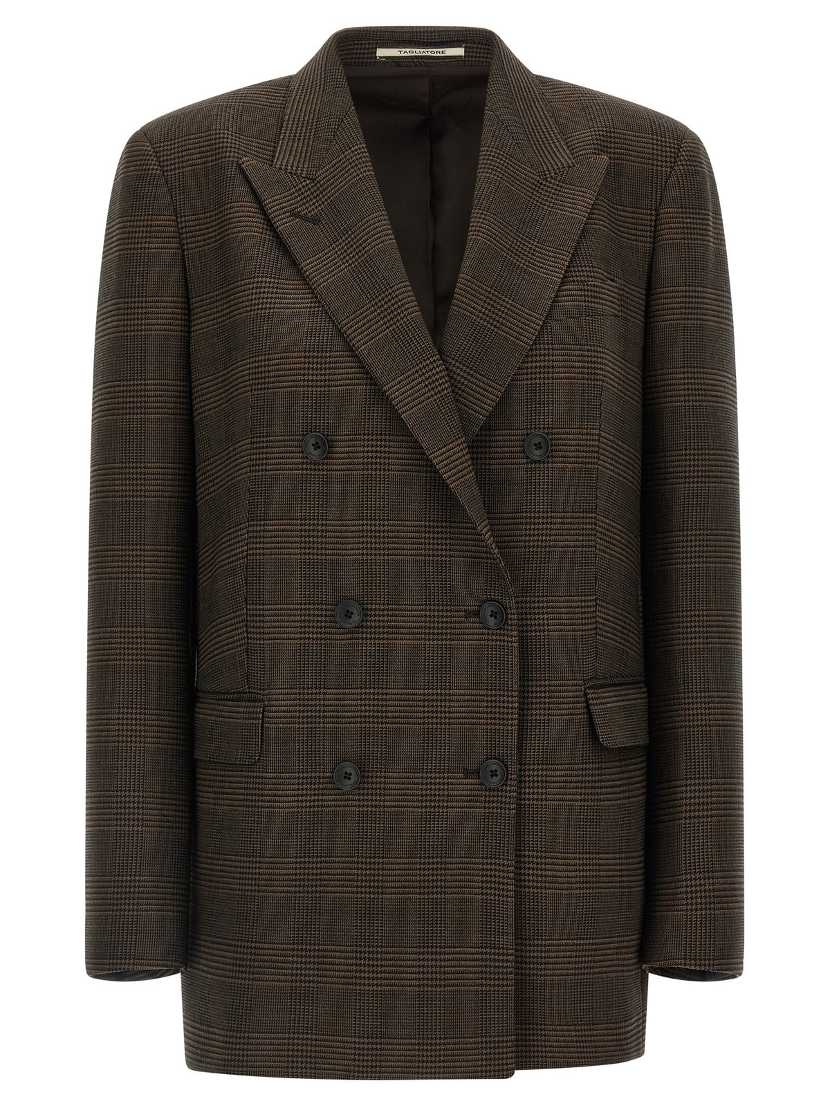 Tagliatore Brown Virgin Wool Blazer