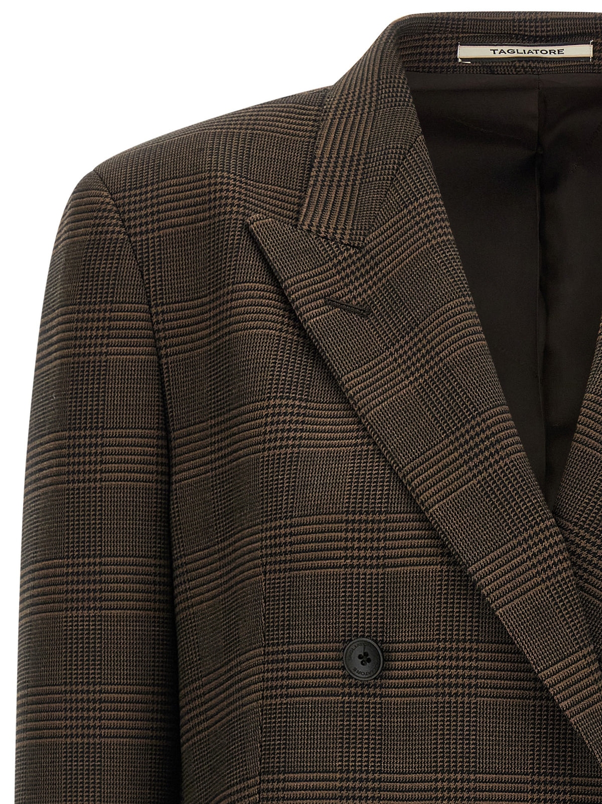 Tagliatore Brown Virgin Wool Blazer
