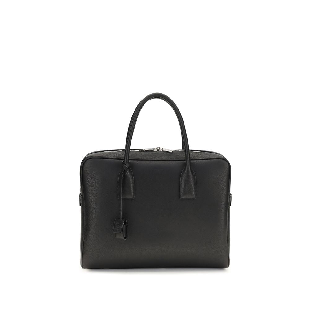 Saint Laurent Handtasche aus schwarzem Kalbsleder Bos Taurus