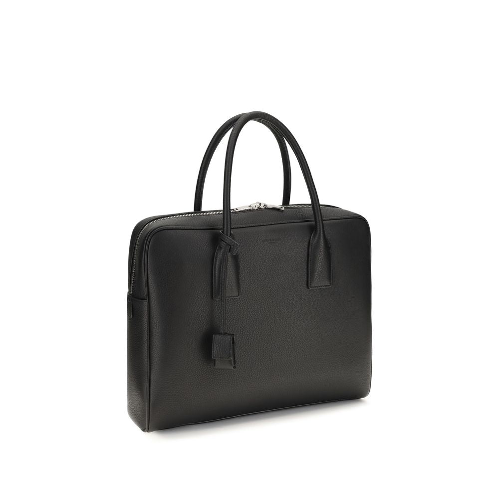 Saint Laurent Handtasche aus schwarzem Kalbsleder Bos Taurus