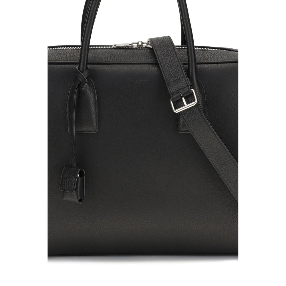 Saint Laurent Handtasche aus schwarzem Kalbsleder Bos Taurus
