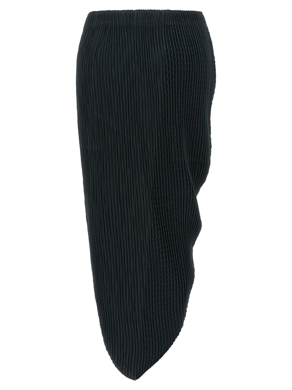 Issey Miyake Blue Polyester Midi Skirt