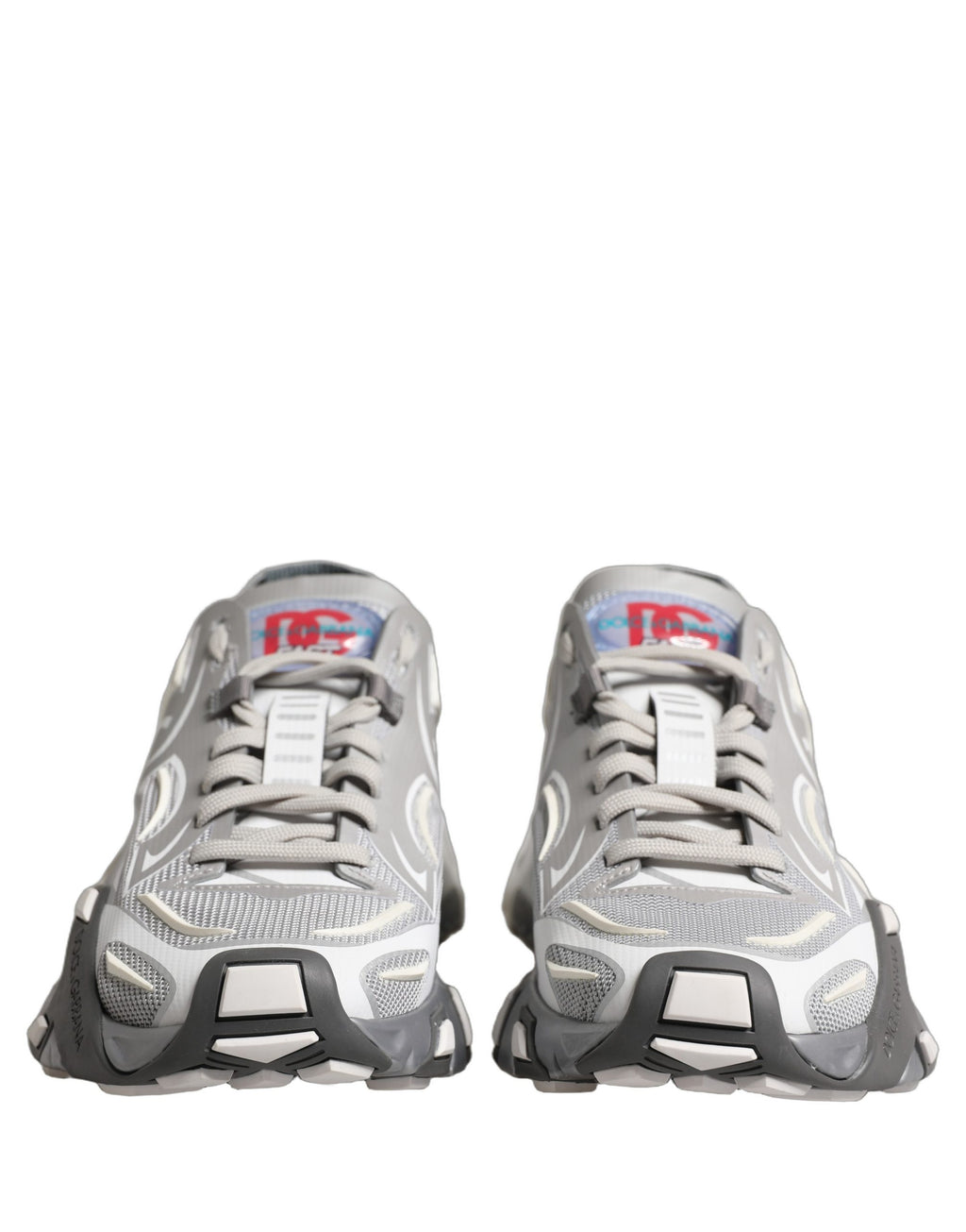 Dolce & Gabbana Gray Panelled Low Top Men Sneakers Shoes