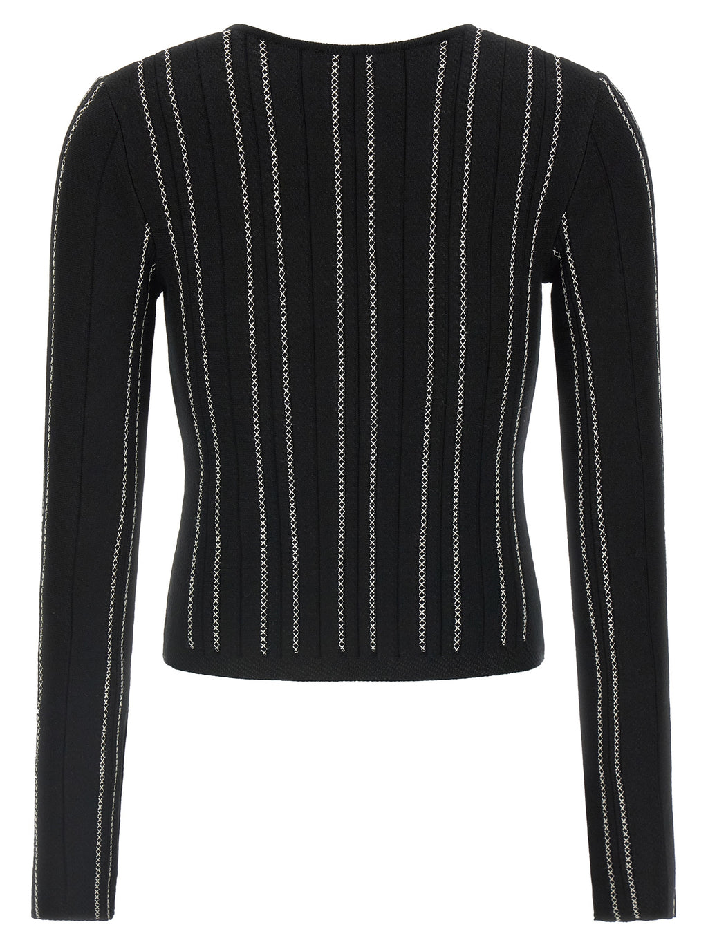 Elisabetta Franchi Black Viscose Cardigan