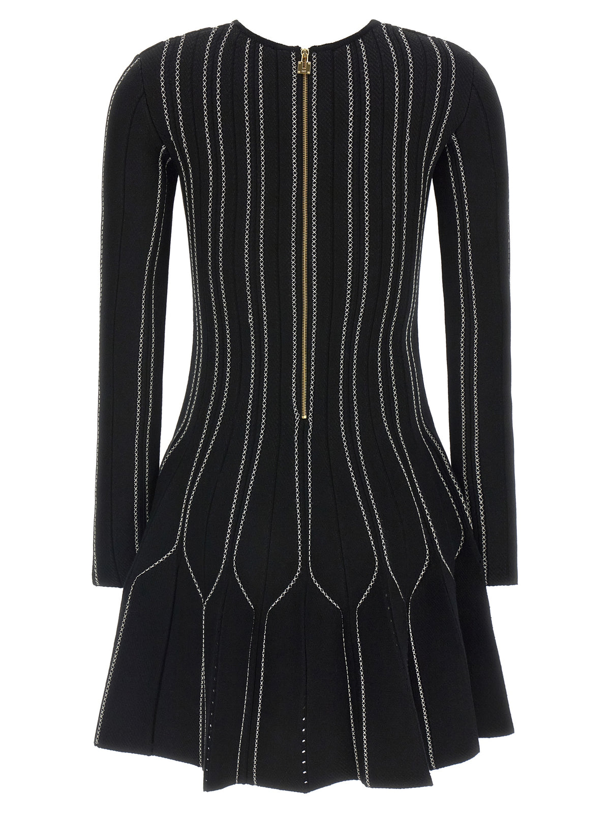 Elisabetta Franchi Black Viscose Short Dress
