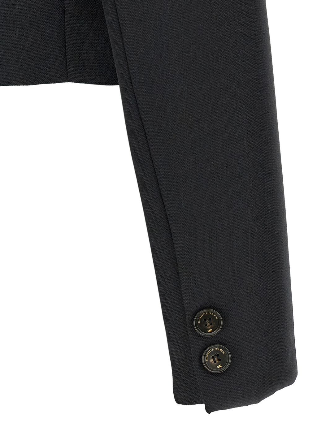 Elisabetta Franchi Black Virgin Wool Blazer