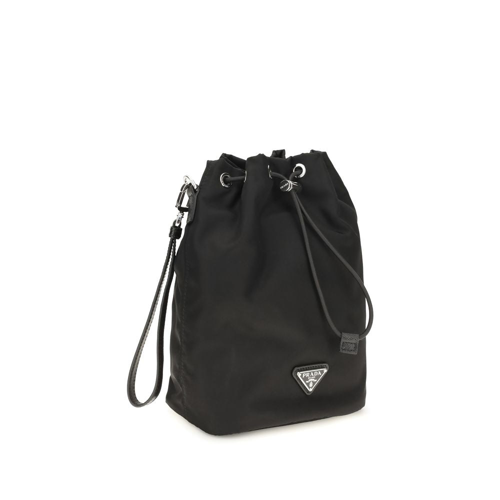 Portefeuille Prada en nylon noir