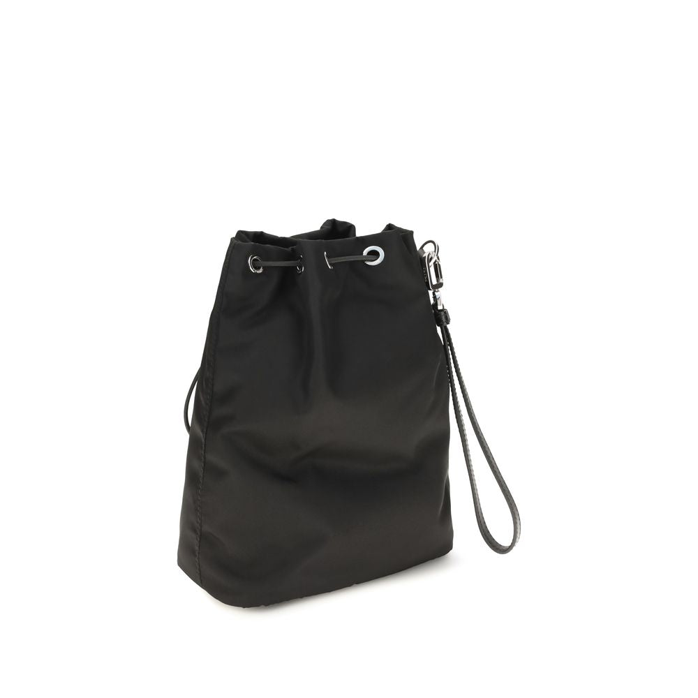 Portefeuille Prada en nylon noir