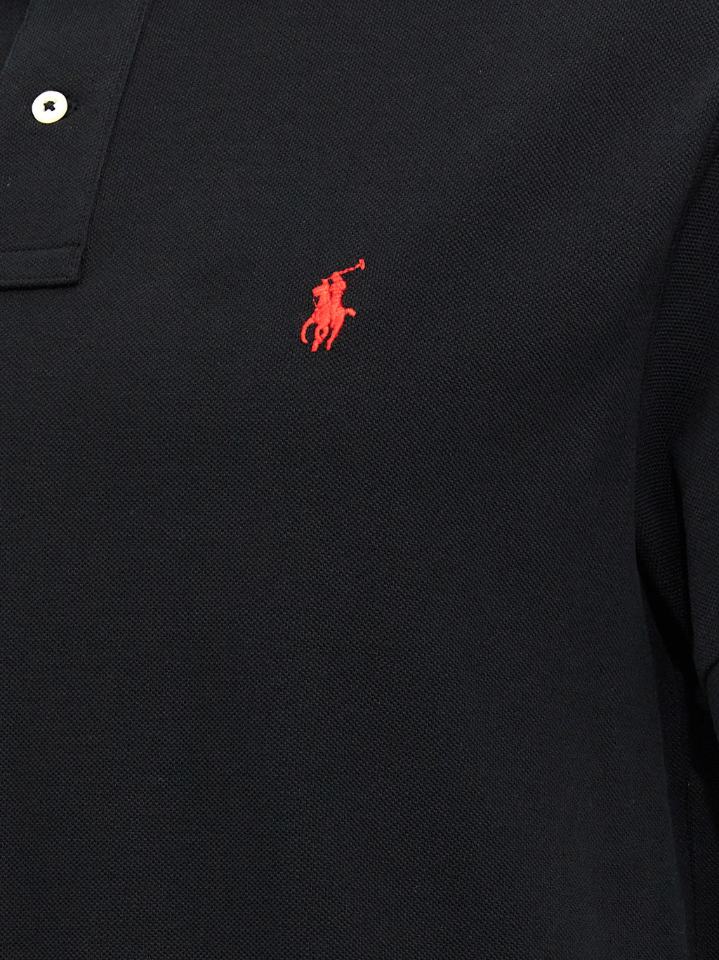 Polo Ralph Lauren Black Cotton Polo Shirt