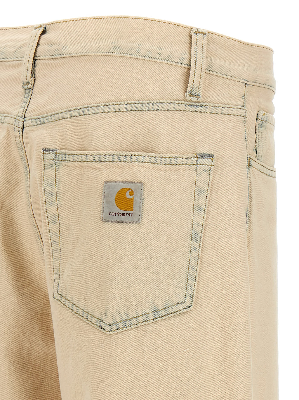 Carhartt Wip Beige Cotton Straight-Leg Jeans