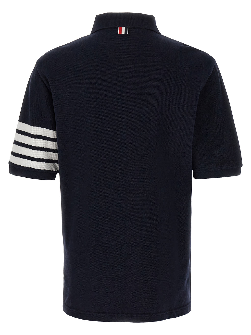 Thom Browne Blue Cotton Polo Shirt