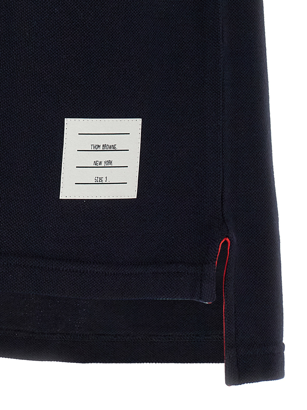 Thom Browne Blue Cotton Polo Shirt