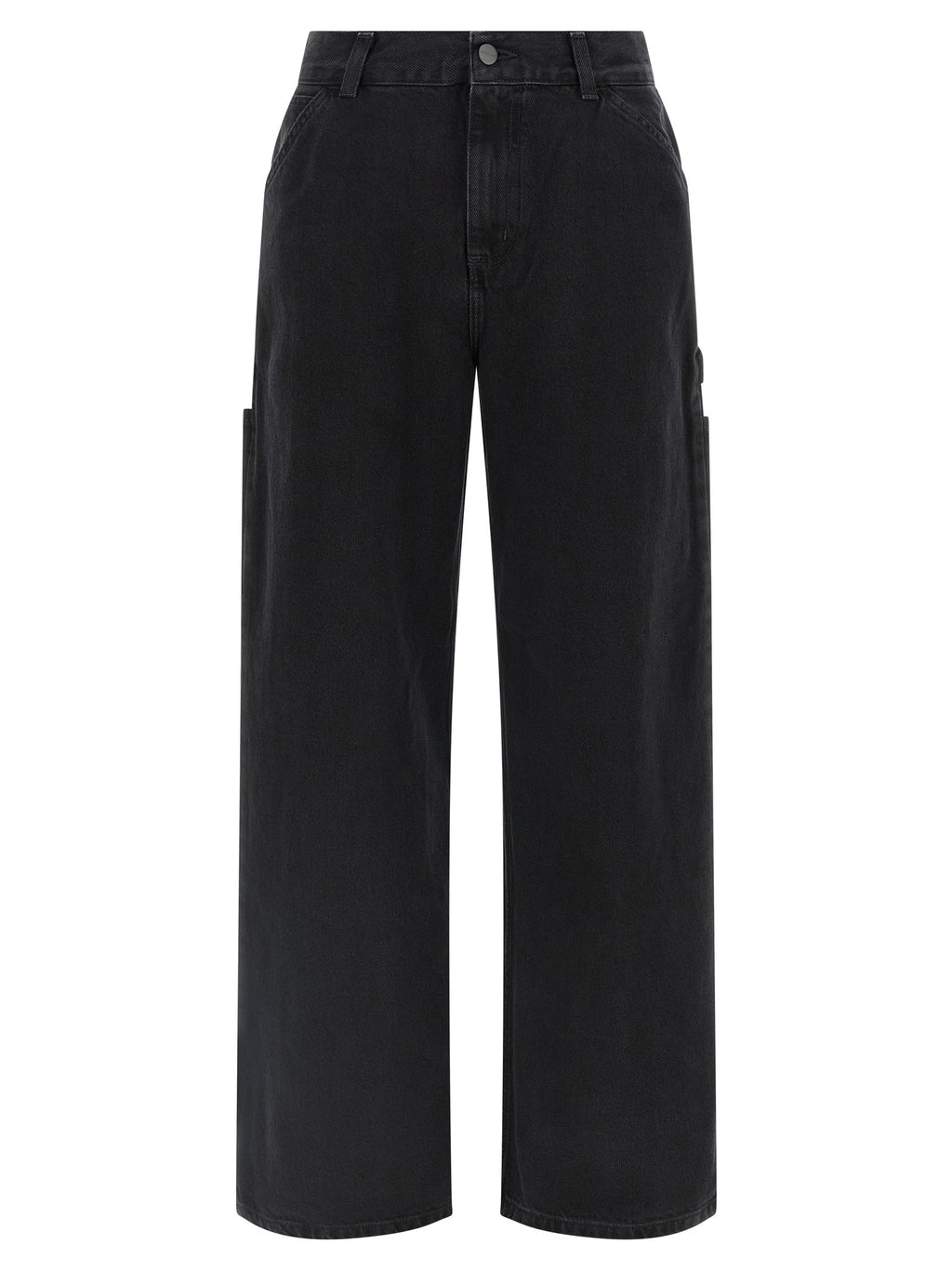 Carhartt Wip Black Cotton High-Waisted Jean