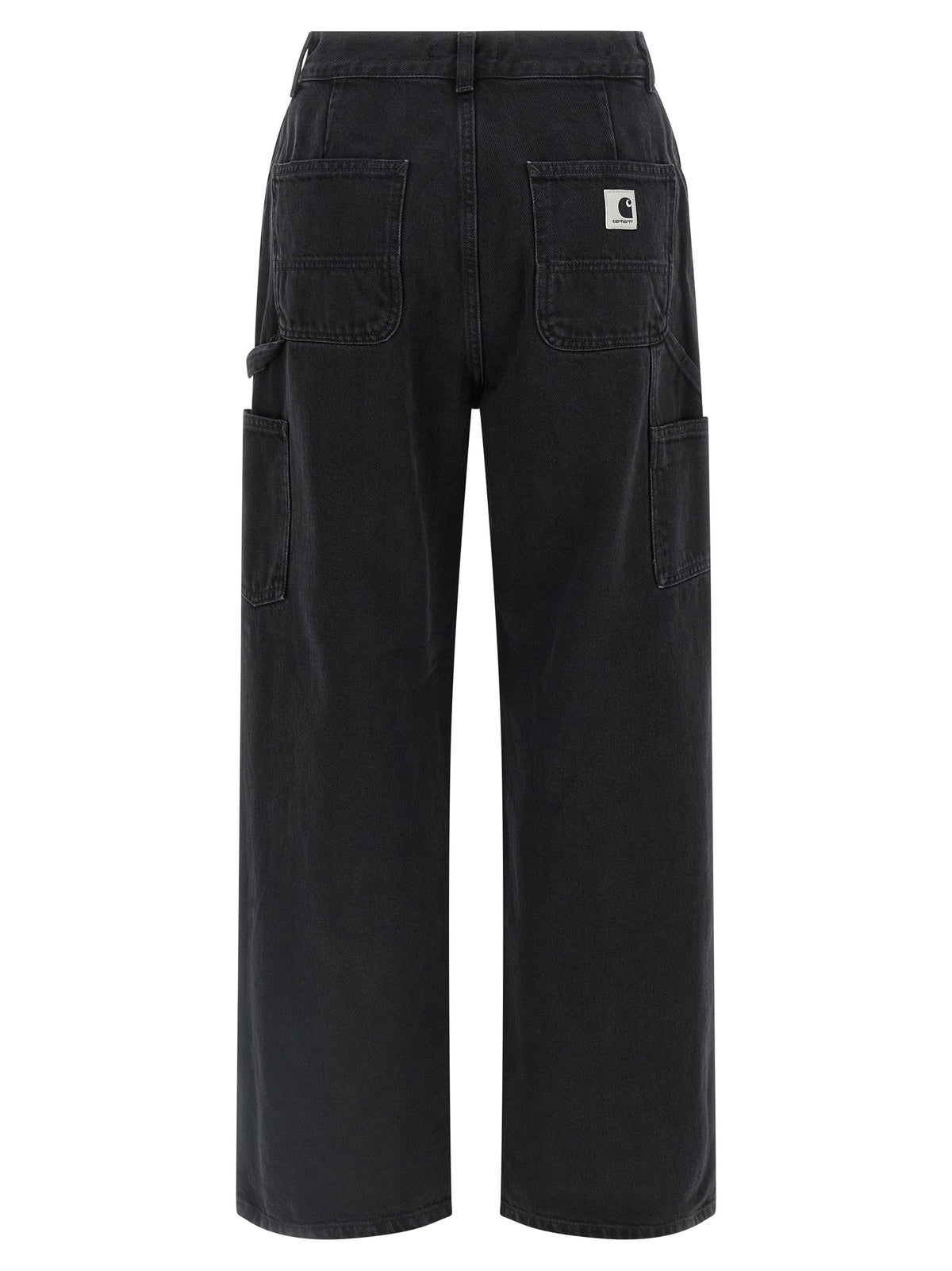 Carhartt Wip Black Cotton High-Waisted Jean