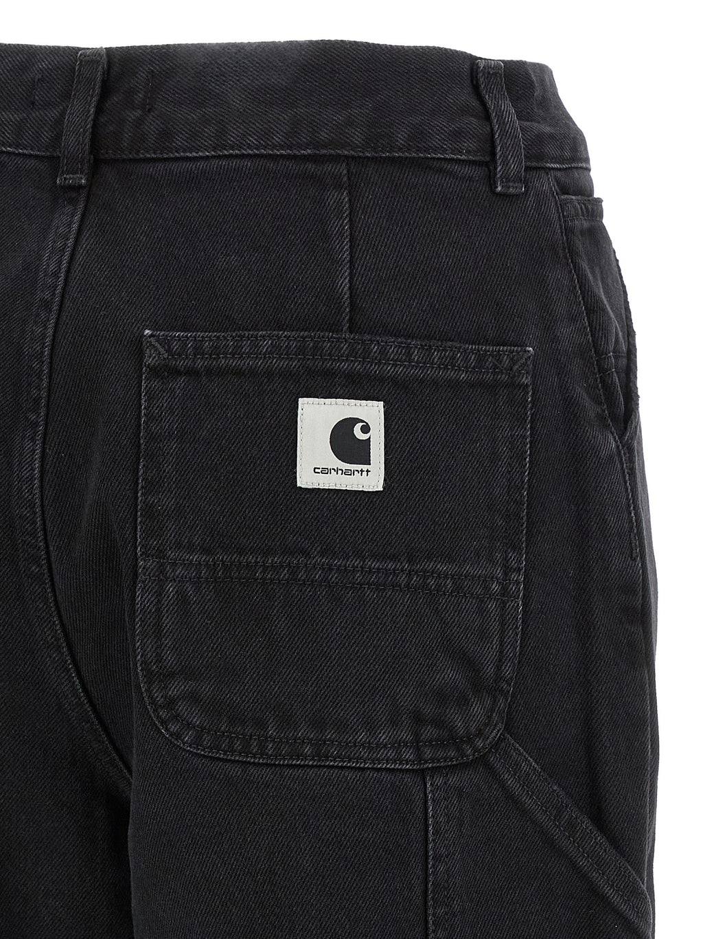 Carhartt Wip Black Cotton High-Waisted Jean