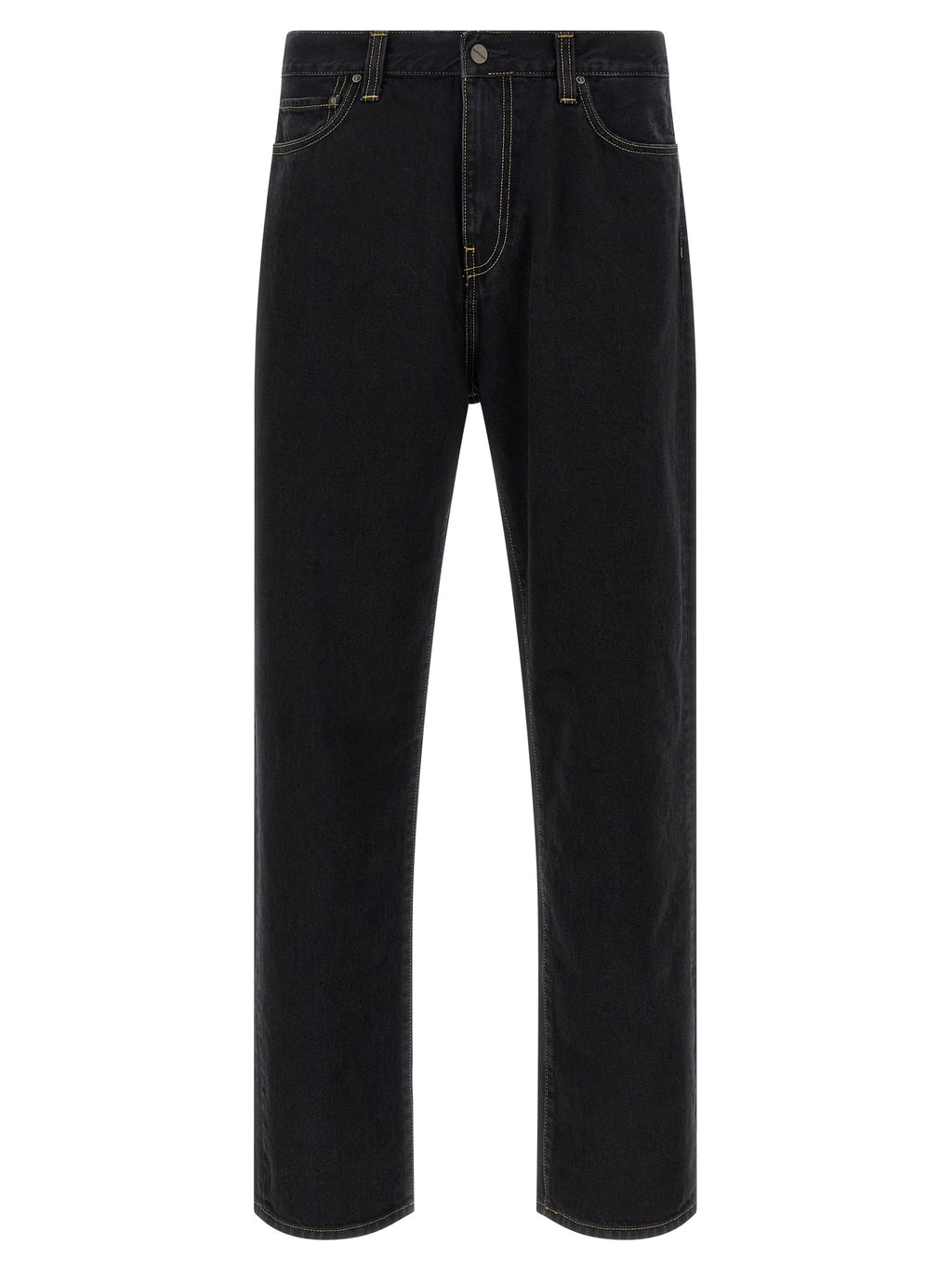 Carhartt Wip Black Cotton Tapered Jeans