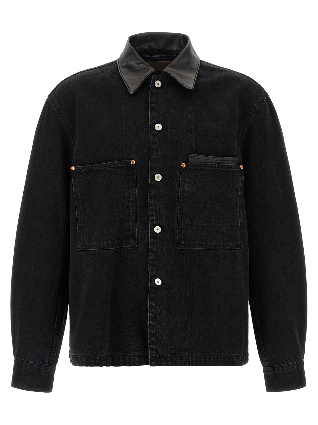 Lemaire Black Cotton Denim Jacket