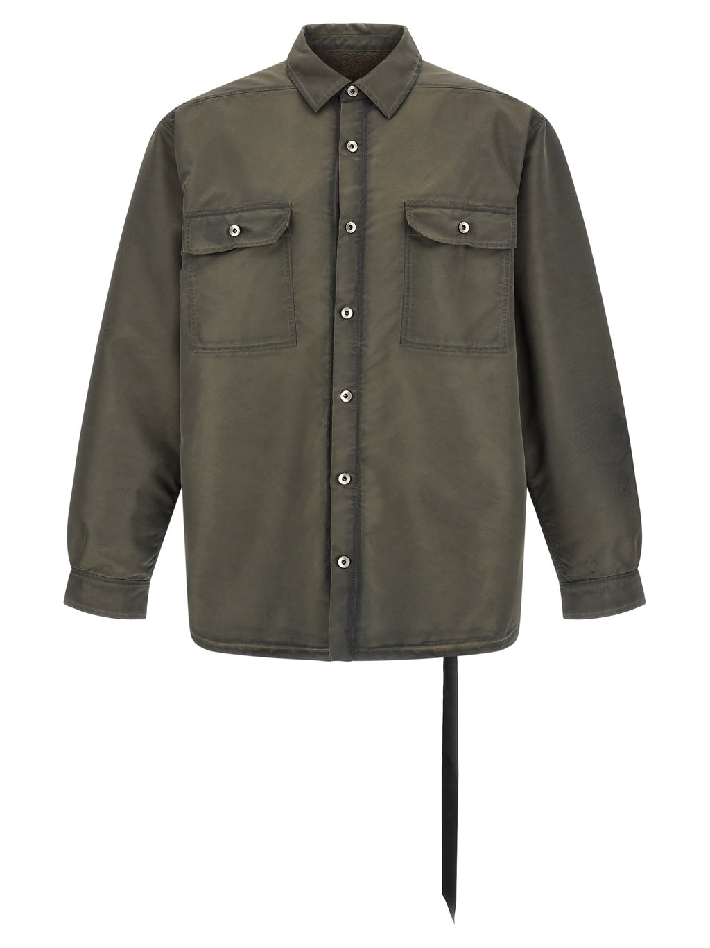 DRKSHDW Gray Nylon Full-Length Jacket