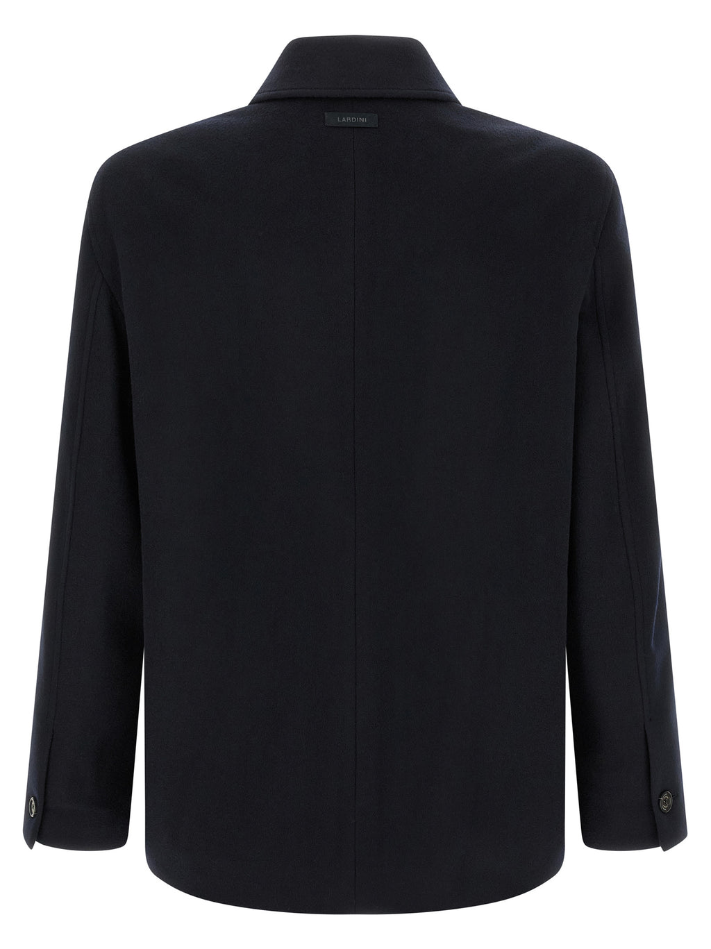 Lardini Blue Cashmere Full-Length Jacket