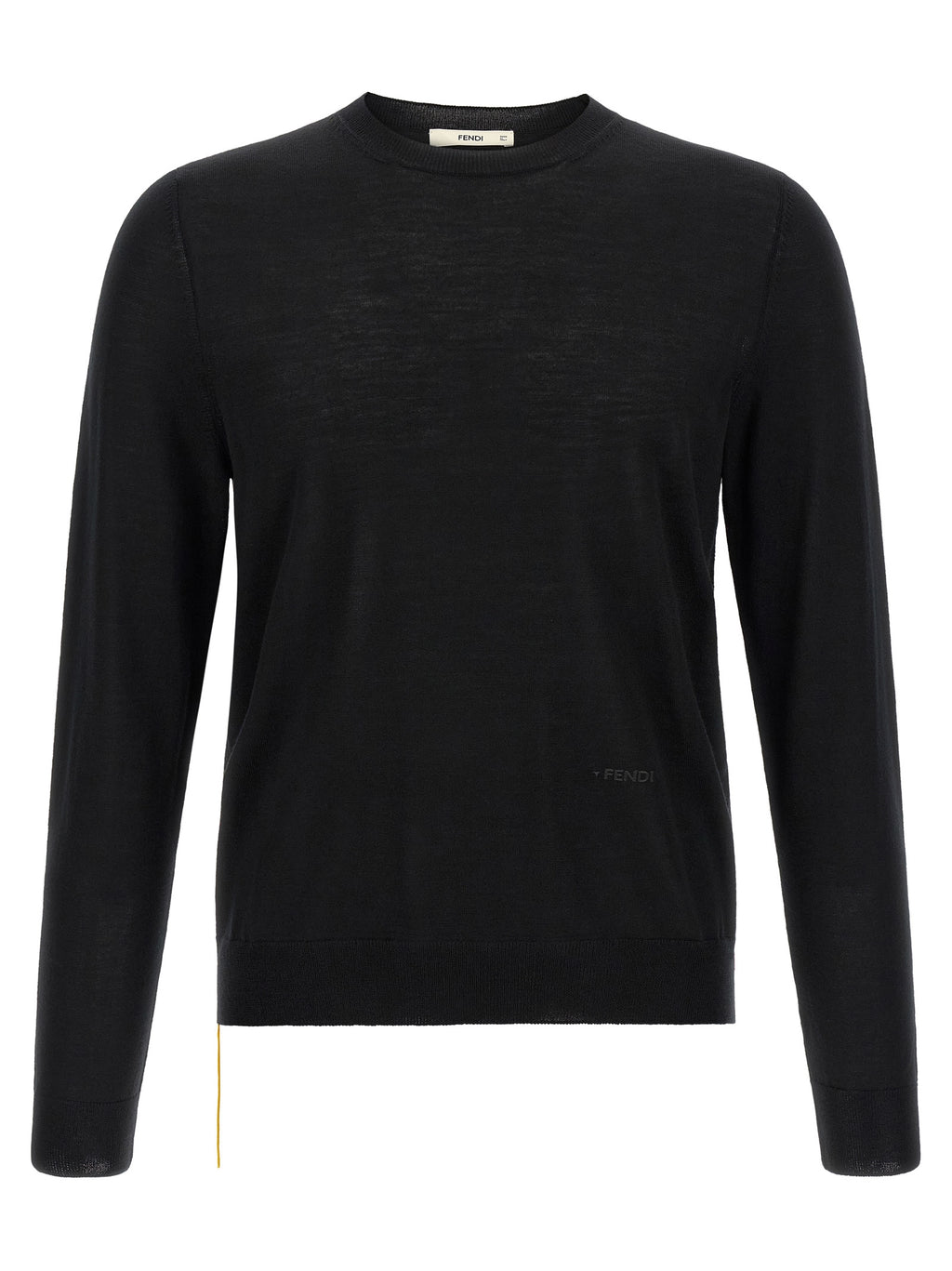 Fendi Black Virgin Wool Cardigan