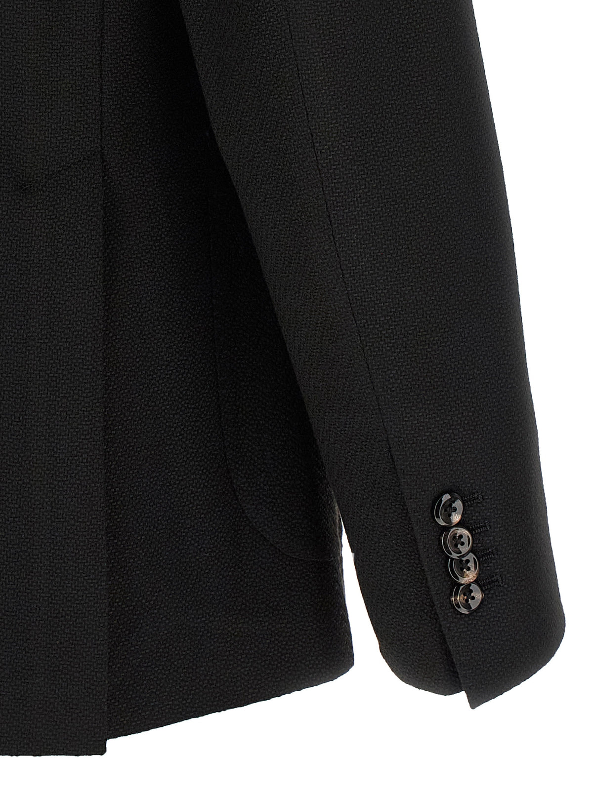 Tagliatore Black Virgin Wool Blazer