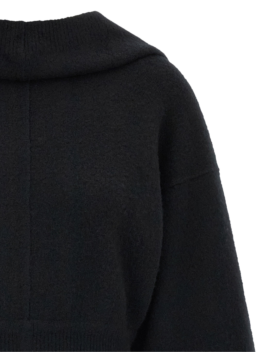 Rick Owens Black Cashmere Sweatshirt