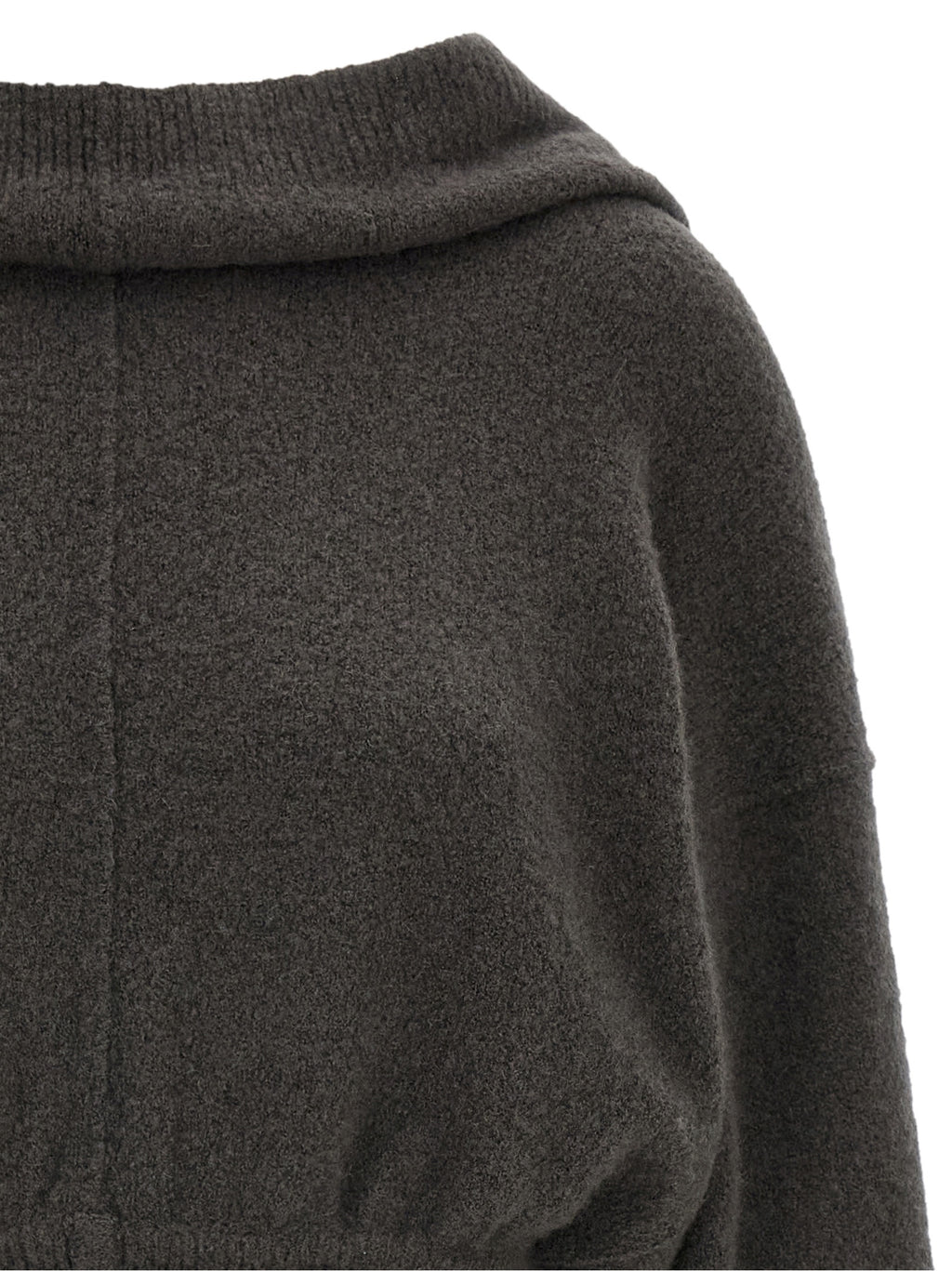 Rick Owens Gray Cashmere Hoodie