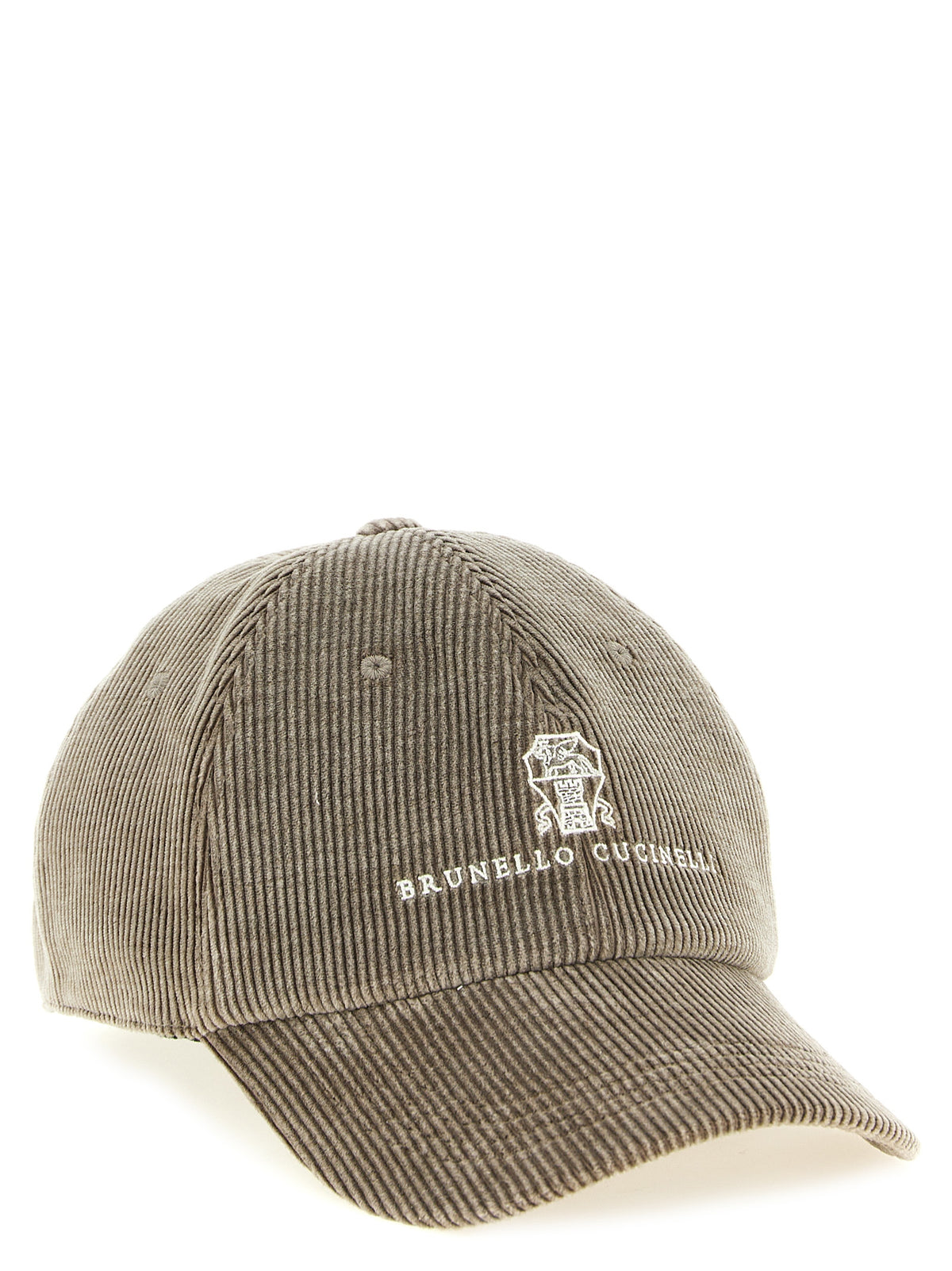 Brunello Cucinelli Gray Cotton Cap (Baseball Hat)
