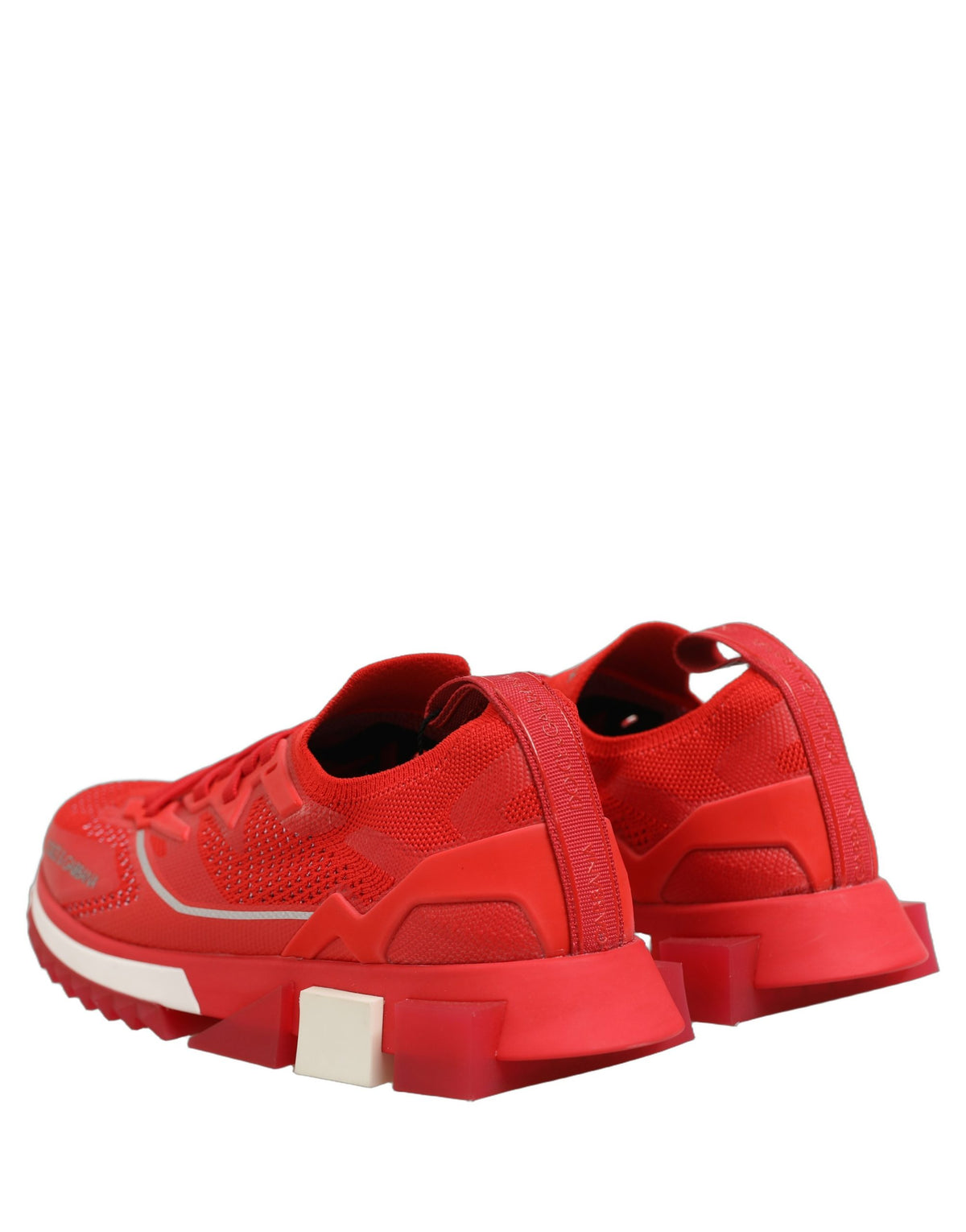 Dolce & Gabbana Red SORRENTO Sport Stretch Men Sneakers Shoes