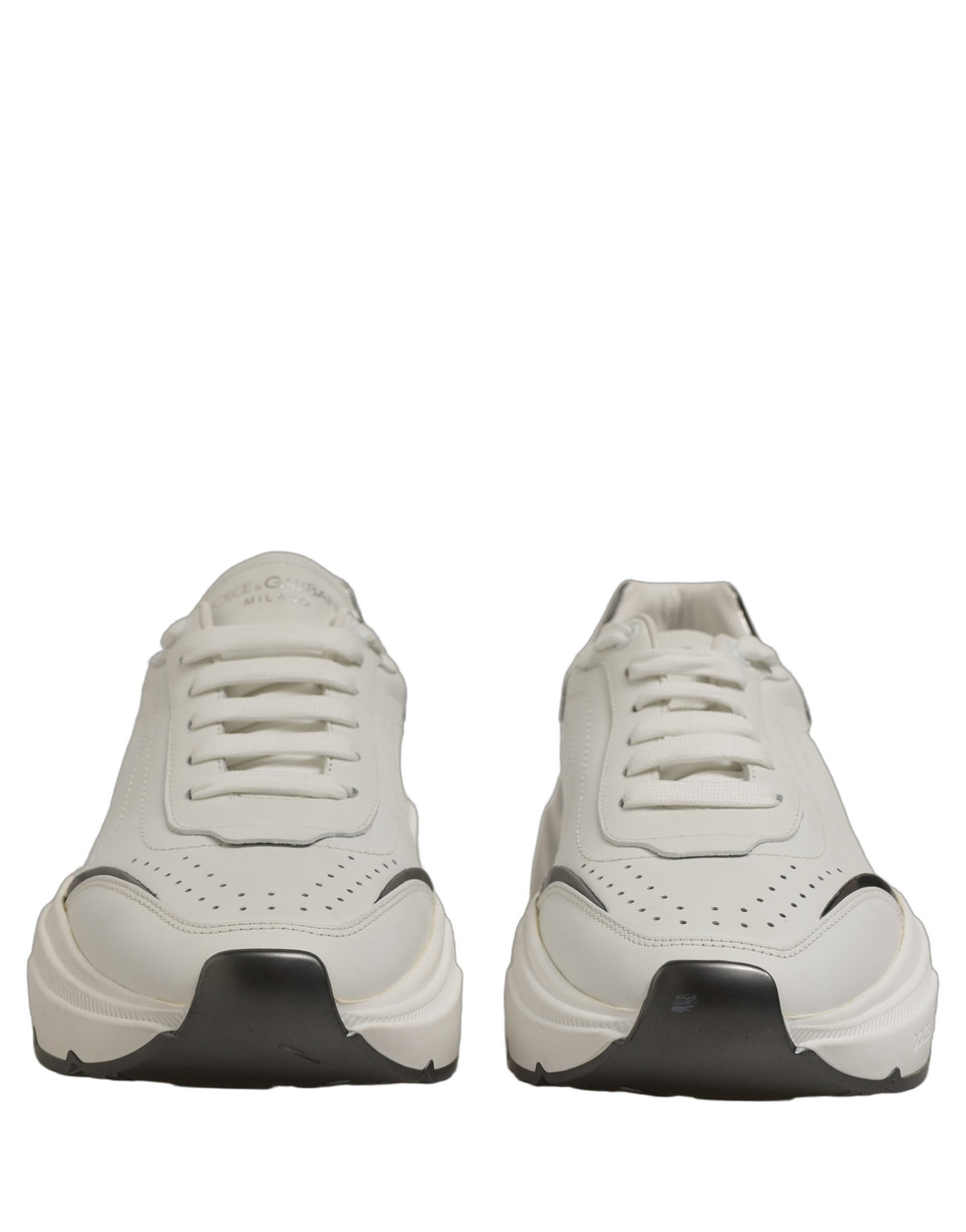Dolce & Gabbana ]White Silver Daymaster Men Sneakers Shoes