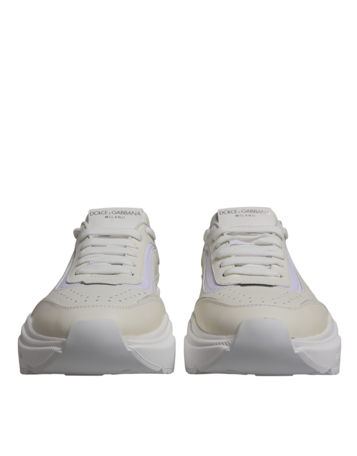 Dolce & Gabbana White Daymaster Men Low Top Sneakers Shoes