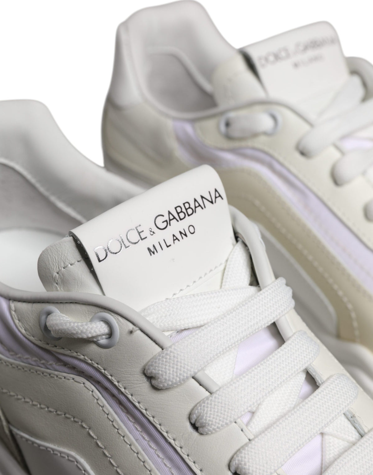Dolce & Gabbana White Daymaster Men Low Top Sneakers Shoes