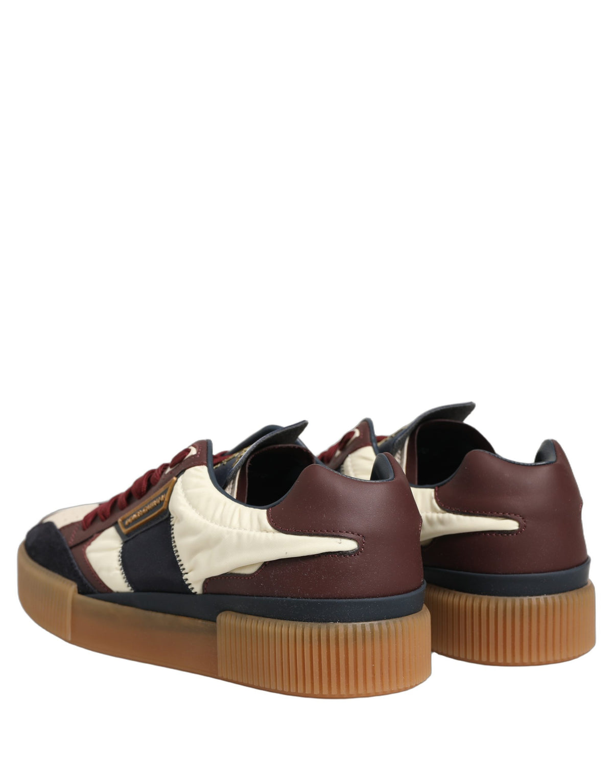 Dolce & Gabbana Multicolor Leather MIAMI Low Top Sneakers Shoes