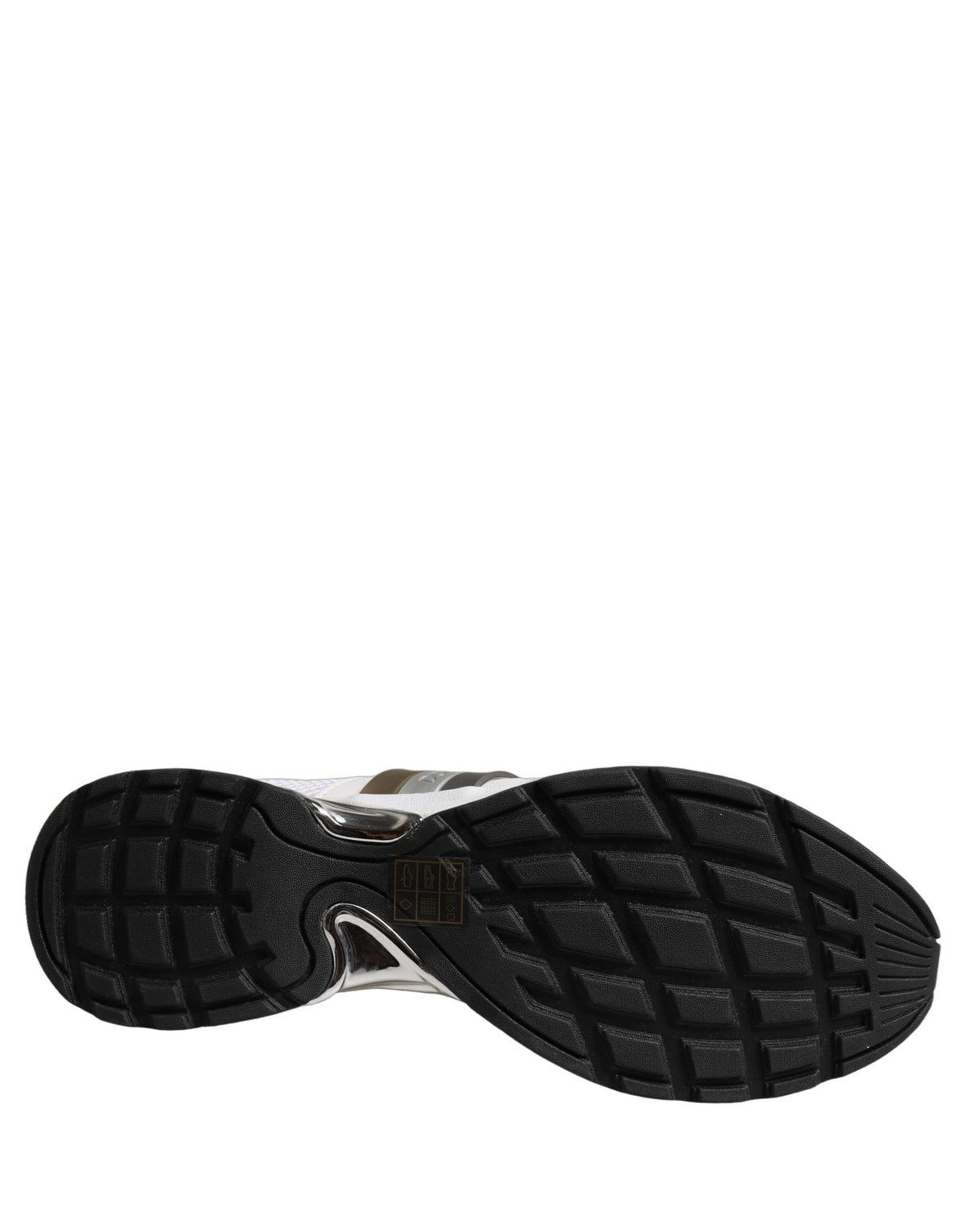 Dolce & Gabbana White Leather Mesh Low Top Neb Sneakers Shoes