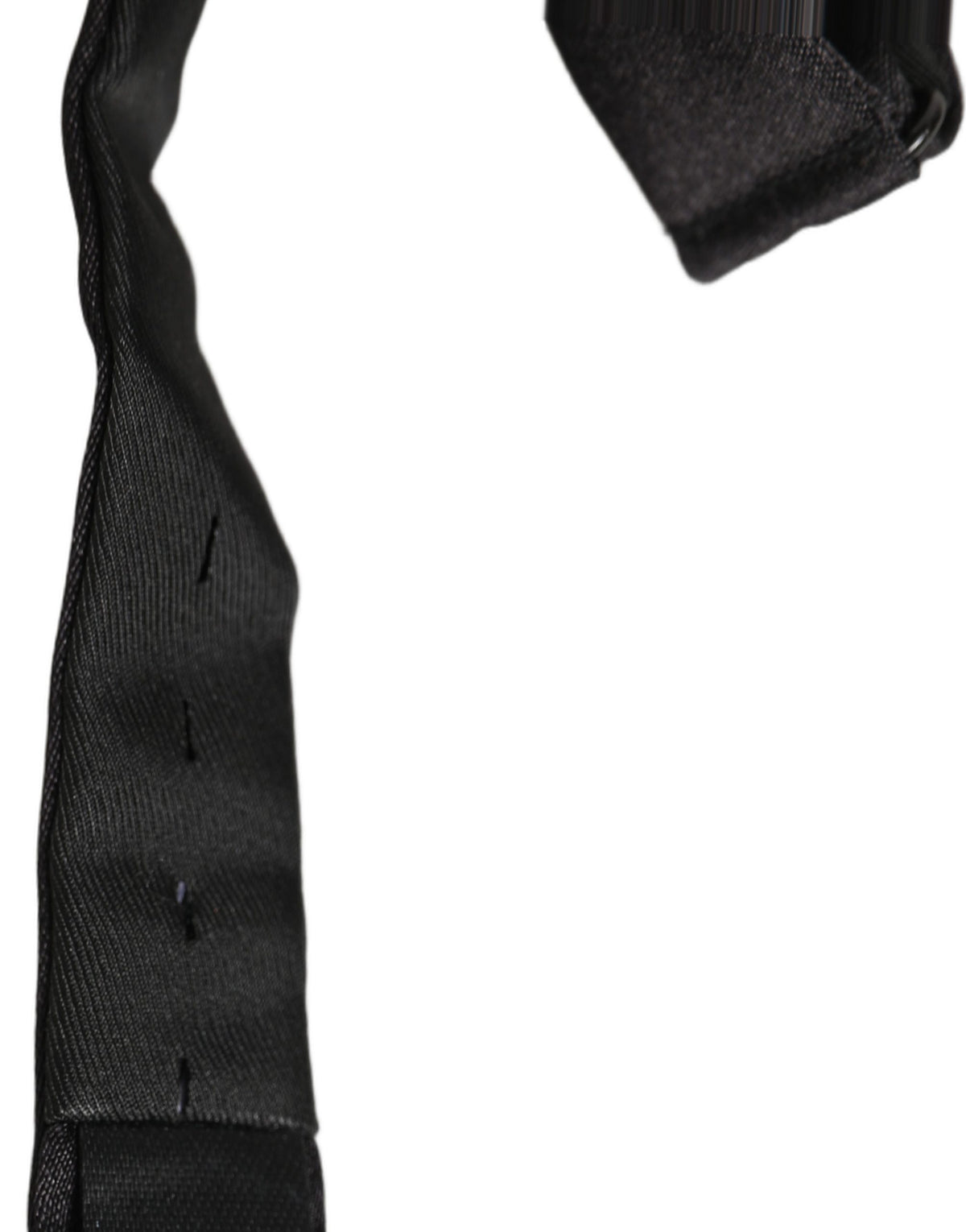 Dolce & Gabbana Men Black 100% Silk Adjustable Neck Papillon Bow Tie