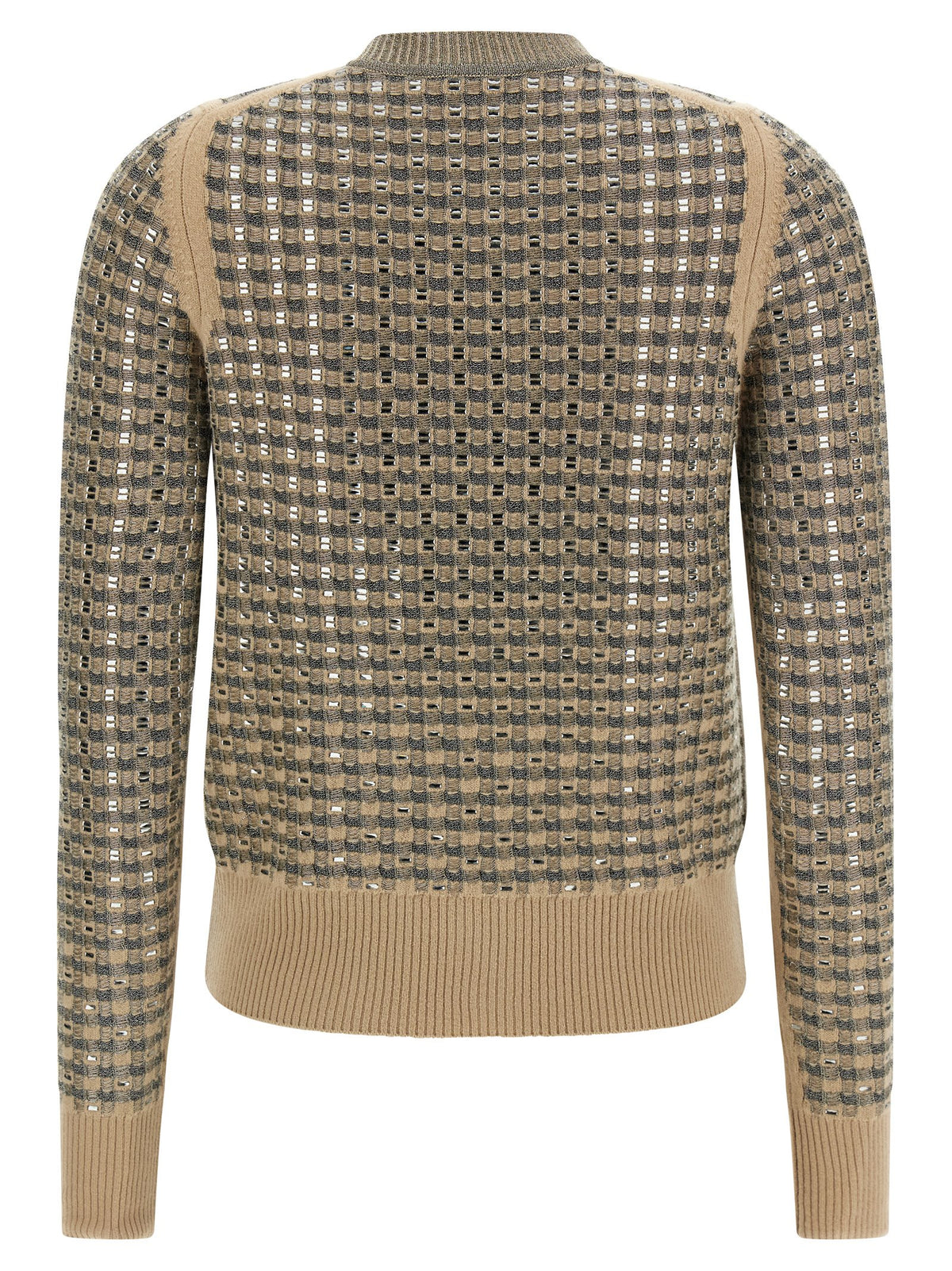 Ermanno Scervino Beige Virgin Wool Cardigan