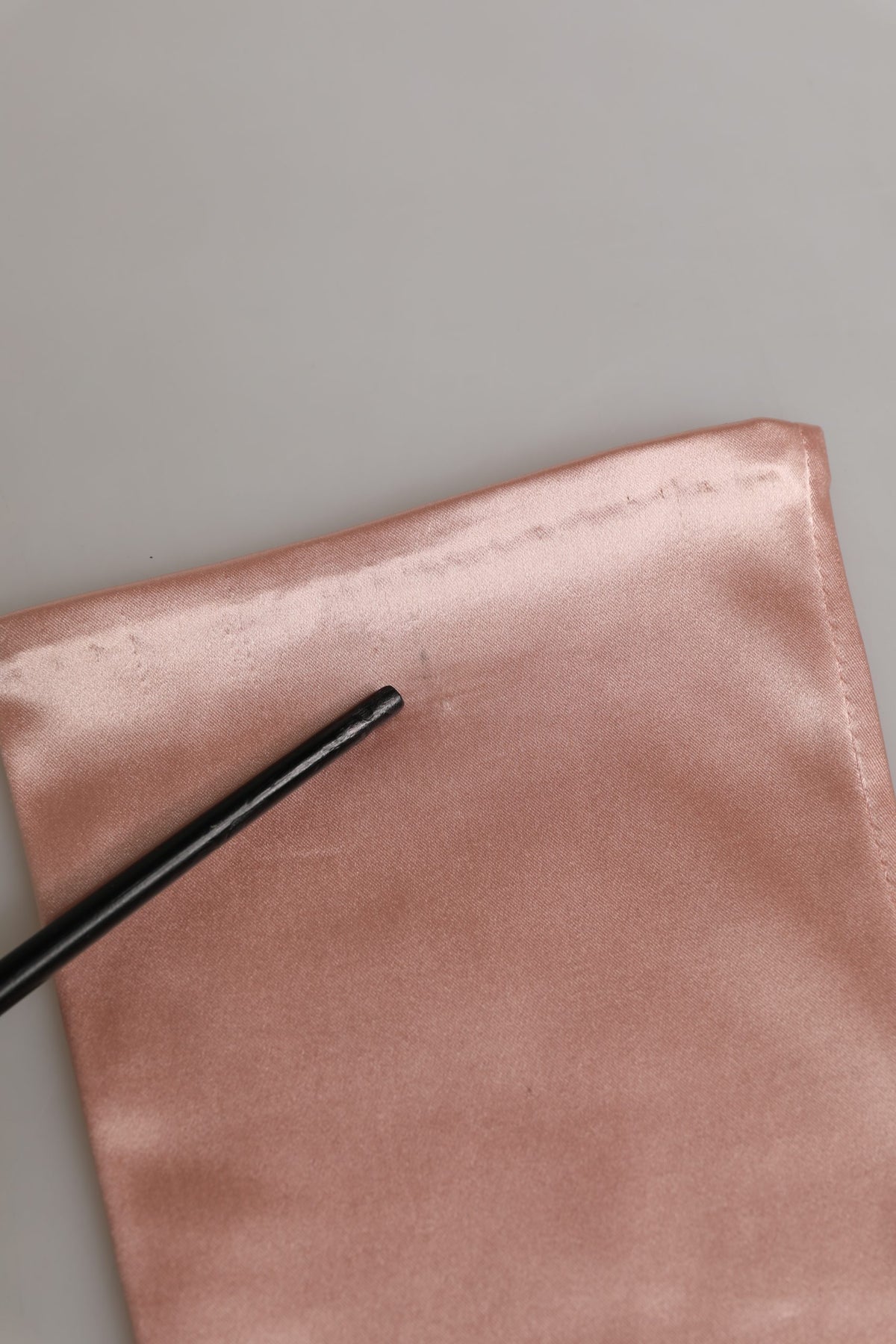 Dolce & Gabbana Pink Satin Long Opera Fingerless Gloves