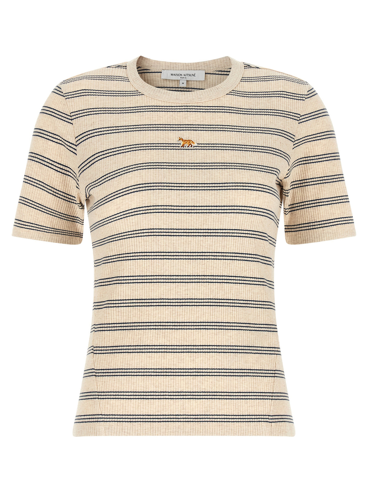 Maison Kitsuné Beige Organic Cotton T-Shirt