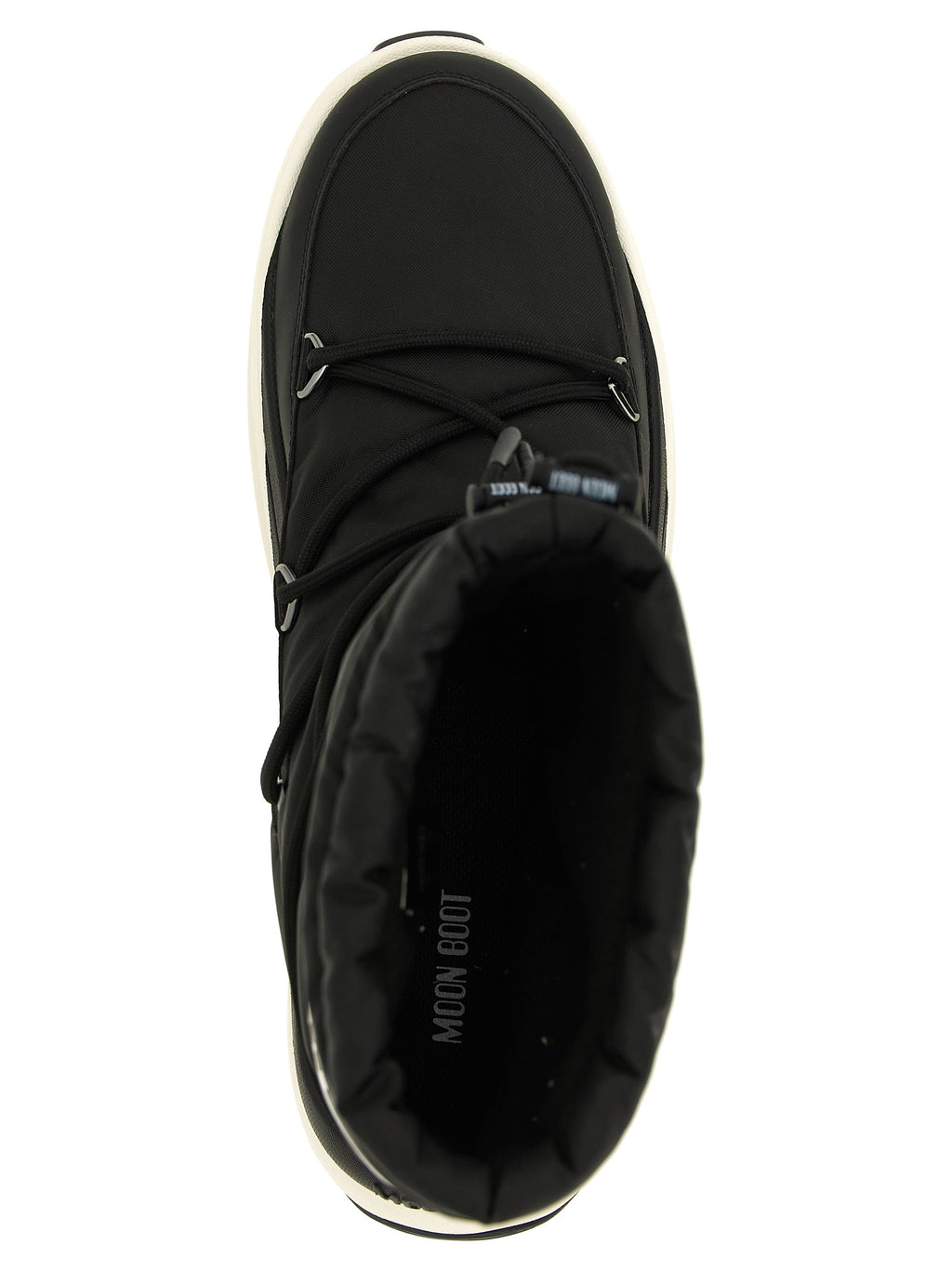 Moon Boot Black Polyester Lace-Up Boots