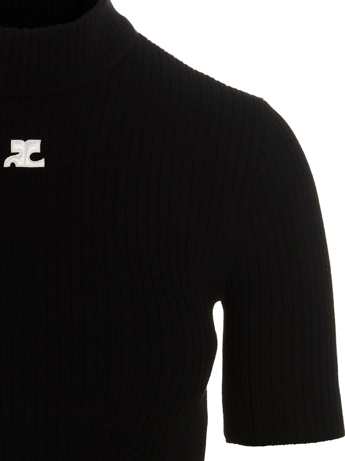 Courrèges Bicolor Viscose Cardigan
