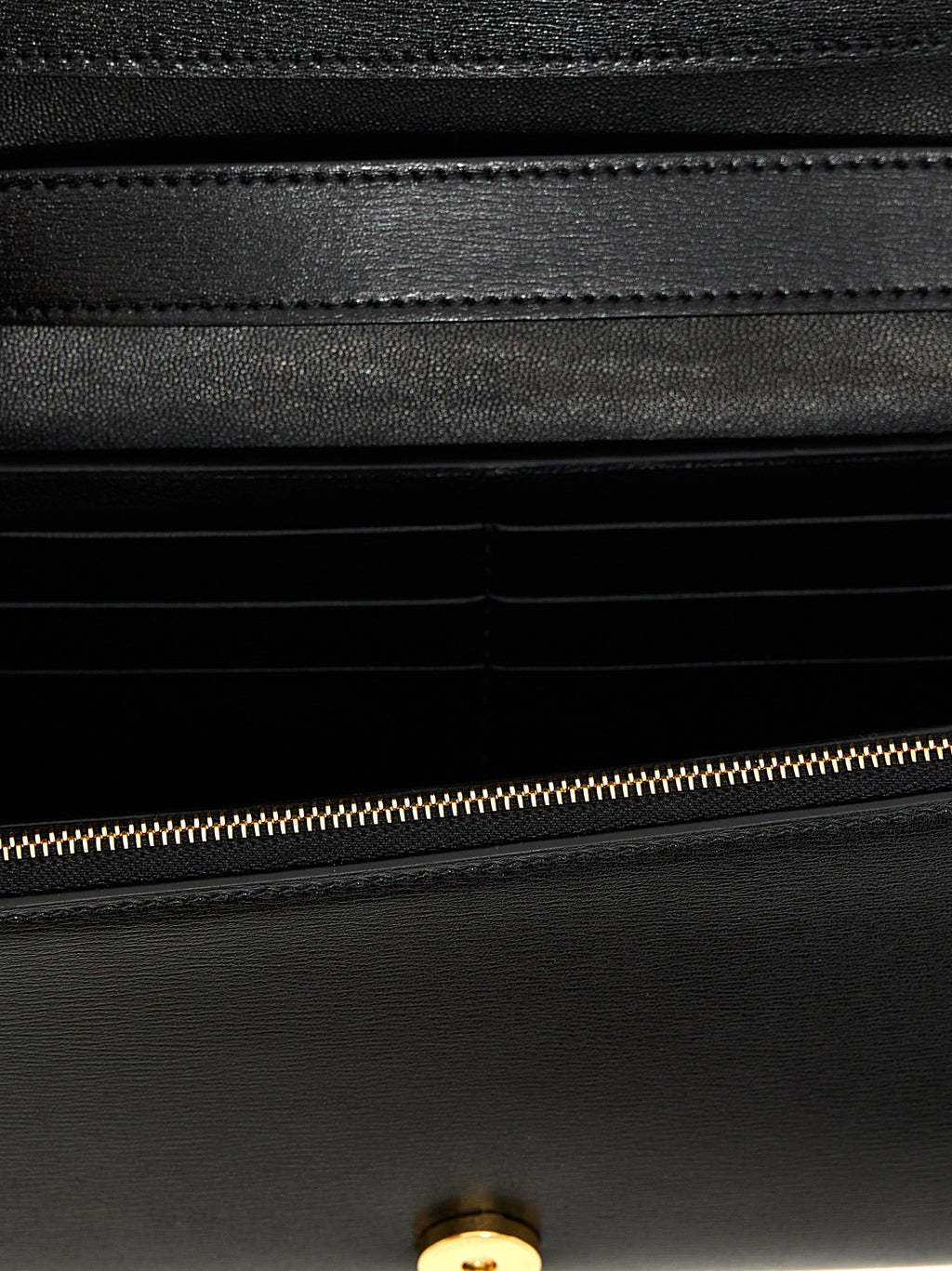 Jil Sander Umhängetasche aus schwarzem Leder