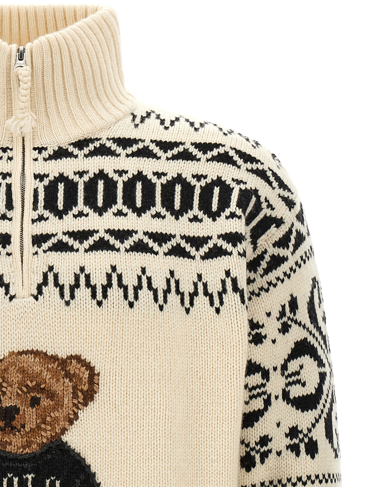 Polo Ralph Lauren Bicolor Wool Cardigan
