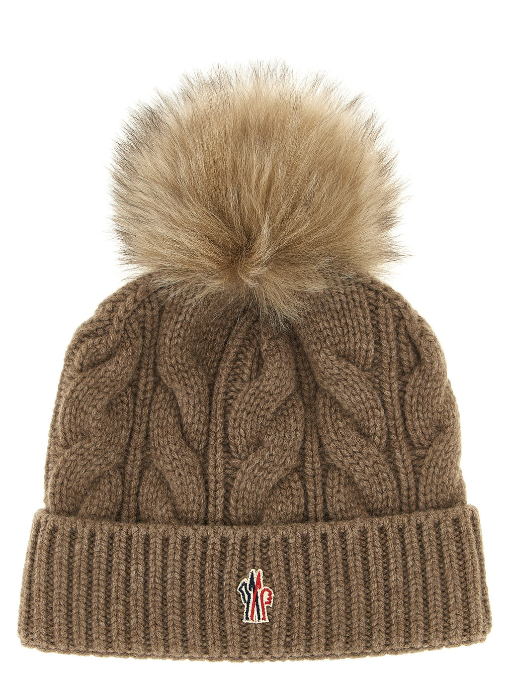 Moncler Grenoble Brown Virgin Wool Beanie